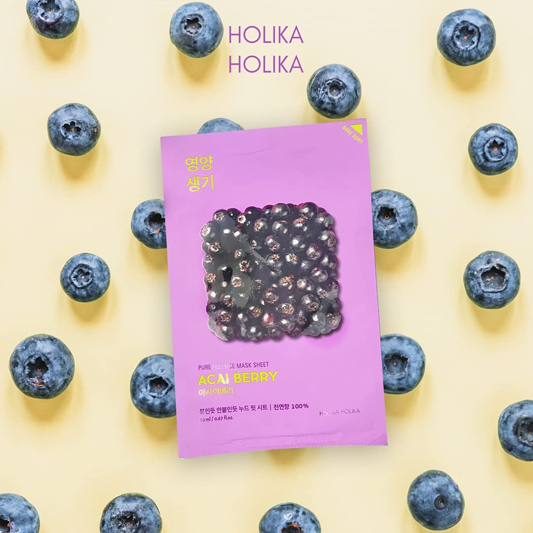 HOLIKA HOLIKA Pure Essence Mask Sheet (Acai Berry)