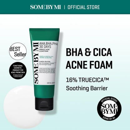 Some By Mi AHA,BHA,PHA 30 Days Miracle Acne Clear Foam