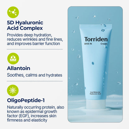 TORRIDEN DIVE-IN Low Molecular Hyaluronic Acid Cream Mini