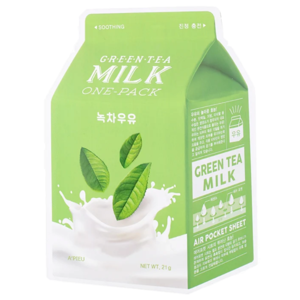 A'PIEU Green Tea Milk One-pack Sheet Mask